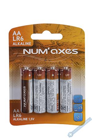 Num'axes Baterie 1,5V, LR06, balen 4ks