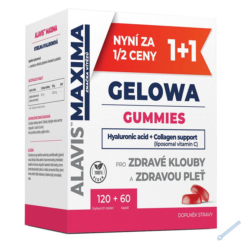 ALAVIS MAXIMA Gelowa Gummies 120 tablet + 60 kapsl