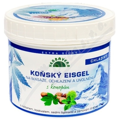 Konopn eisgelHERBAVERA s mtou a mentolem 500ml