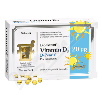 Bioaktivn Vitamin D3 D Pearls cps.80