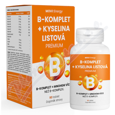 MOVit B-Komplet+Kyselina listov PREMIUM tbl.90