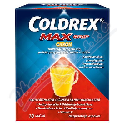 Coldrex MAXGrip Citr.1000mg-10mg-40mg sol.10 II