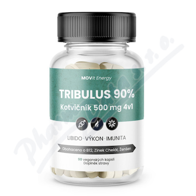 MOVit TRIBULUS 90% Kotvink 500mg 4v1 cps.90