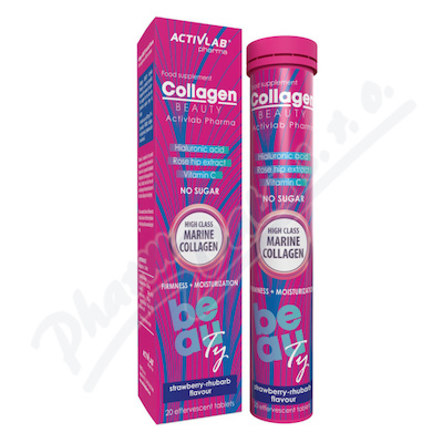 ActivLab Collagen Beauty jahoda-rebarb.um.tbl.20