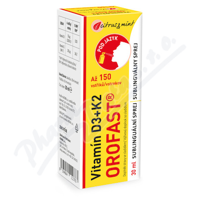 Vitamn D3+K2 OROFAST sublinguln sprej 30ml