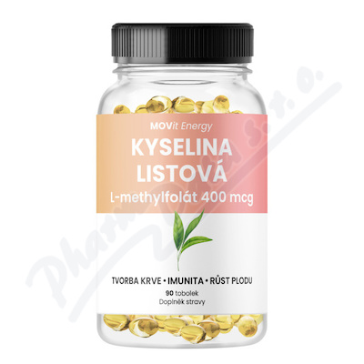 MOVit Kyselina listov L-methylfolt 400mcg tob.90