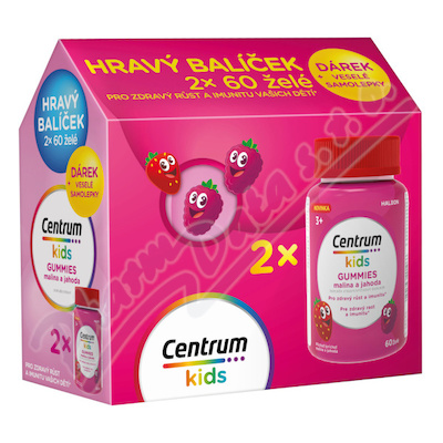 Centrum Kids Gummies mal.+jahod.2x60ks drk.balen