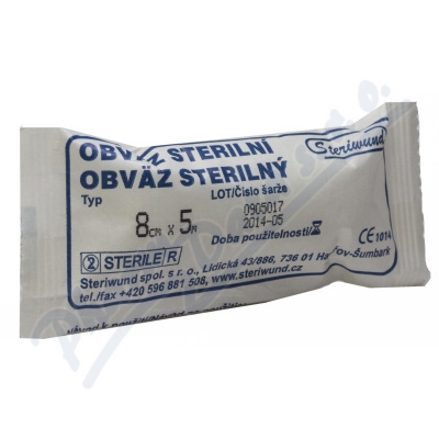 Obin.hydrofil.pleten ster.8cmx5m-1ks Steriwund